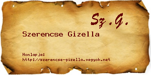 Szerencse Gizella névjegykártya